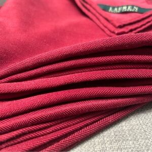 RALPH LAUREN Lauren 8-pcs Crimson Cloth Dinner Napkins #12012510